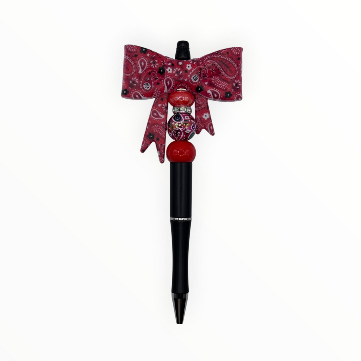Paisley Bow Beaded Pen