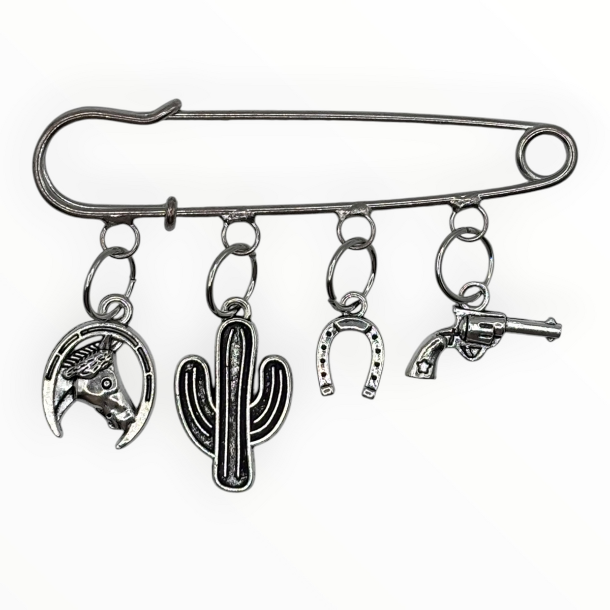 Western Cowboy Charm Pin