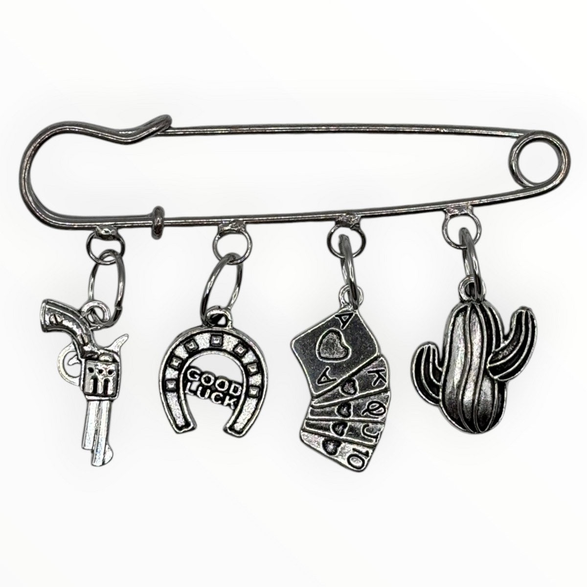 Western Cowboy Charm Pin