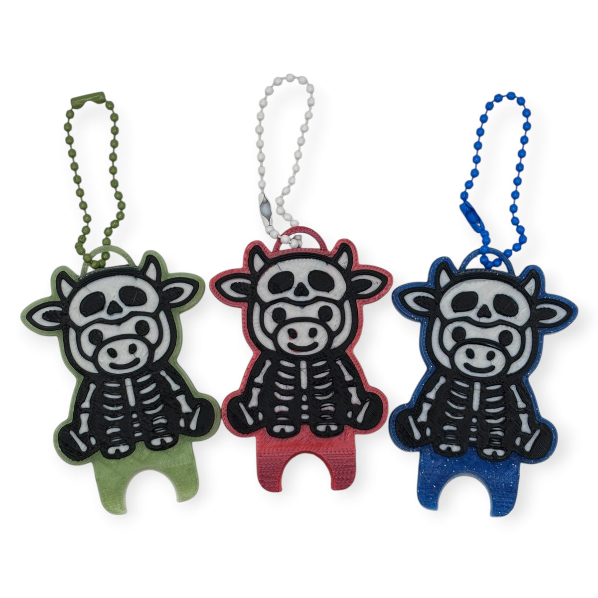 Skeleton Cow Nail Saver & Can Opener