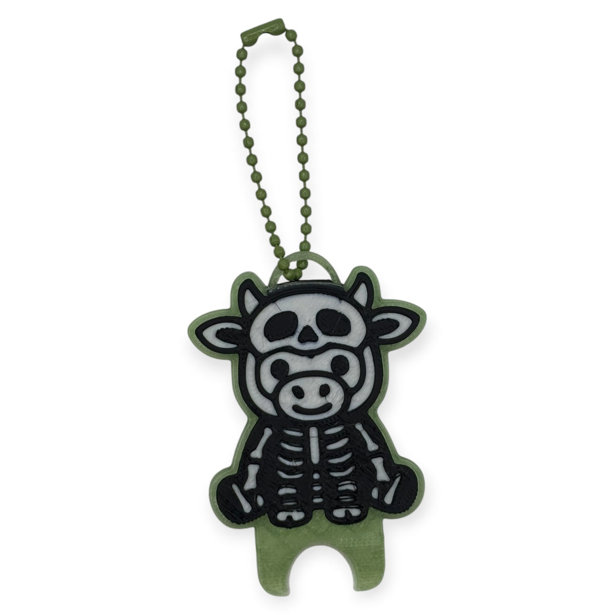 Skeleton Cow Nail Saver & Can Opener