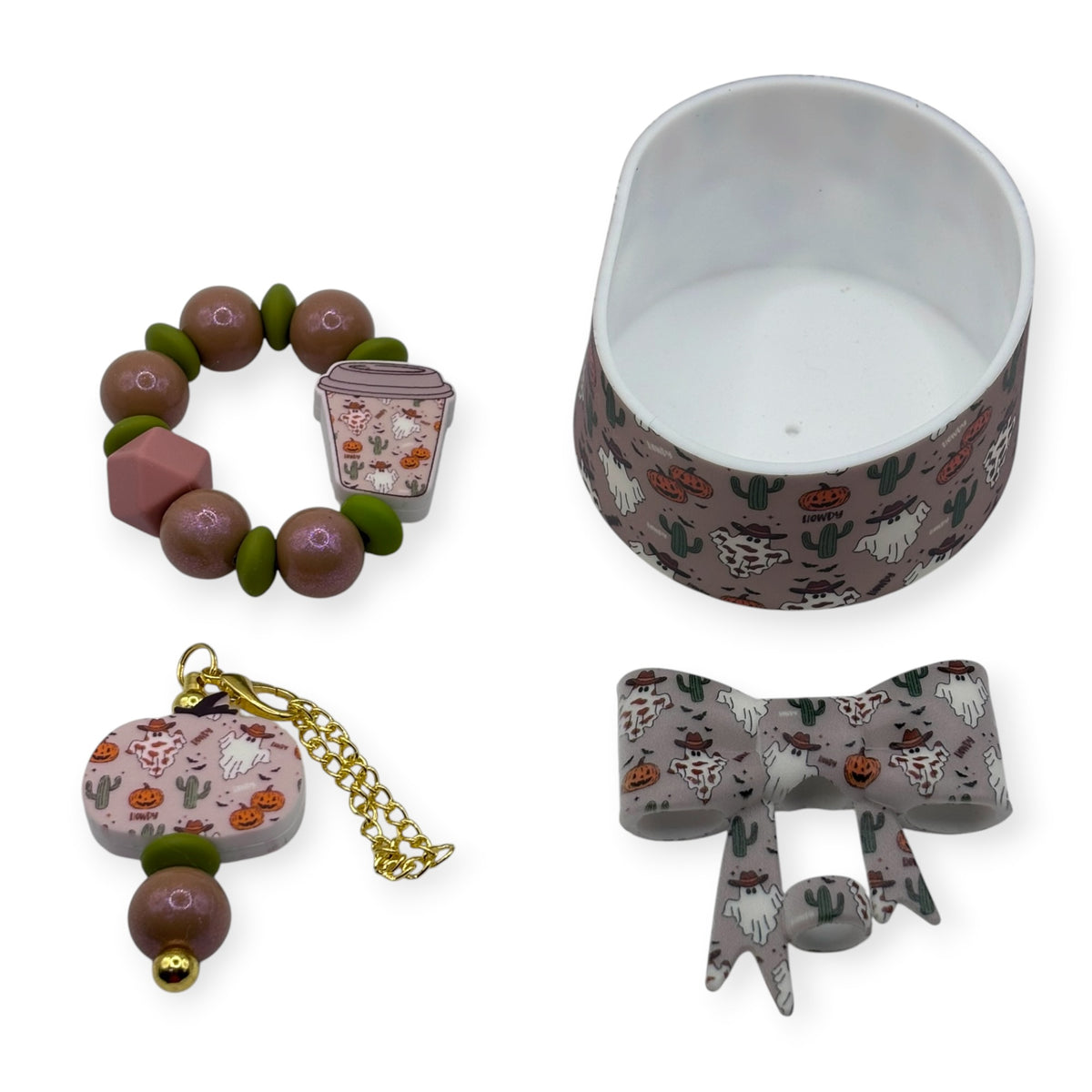 Howdy Boo Tumbler Accessory Set