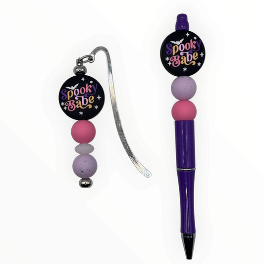 Spooky Babe Pen & Bookmark Bundle