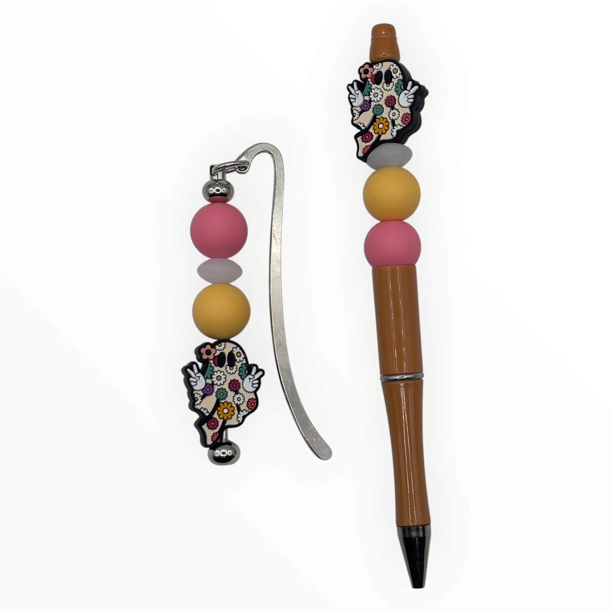 Flower Power Ghost Pen & Bookmark Bundle