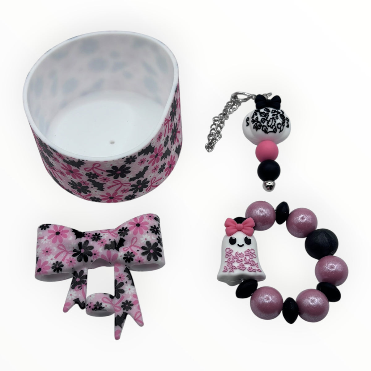 Batty Blooms Tumbler Accessory Set