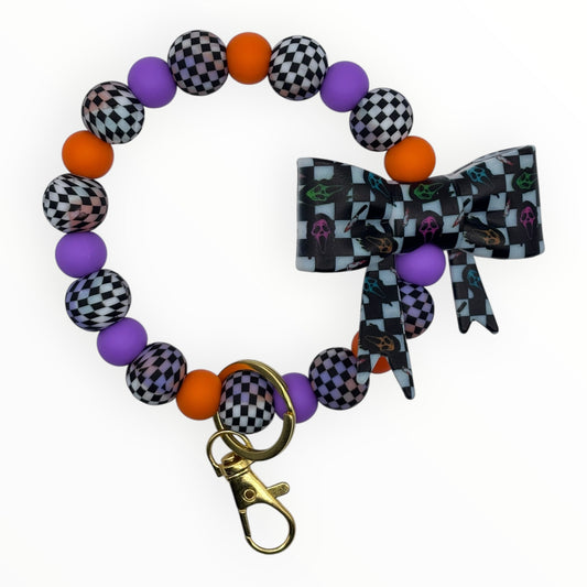 Checkered Scream Wristlet