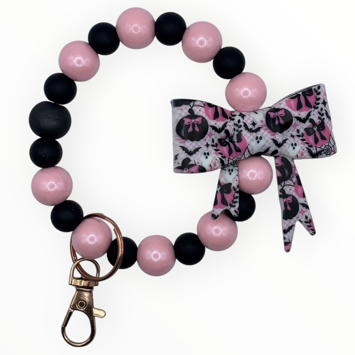 Pink Pumpkin Parade Wristlet