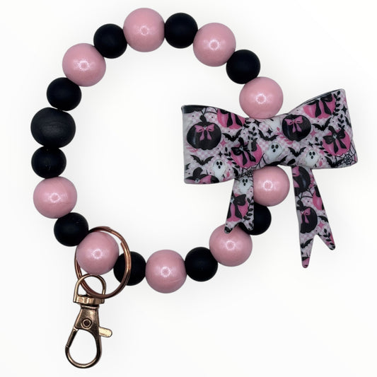 Pink Pumpkin Parade Wristlet