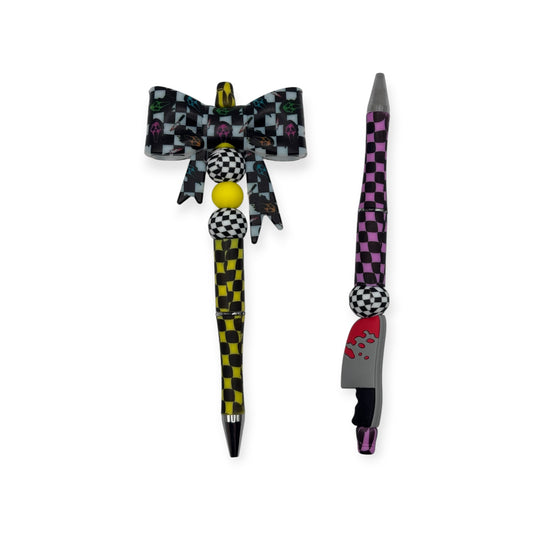 Checkered Scream Pen Duo