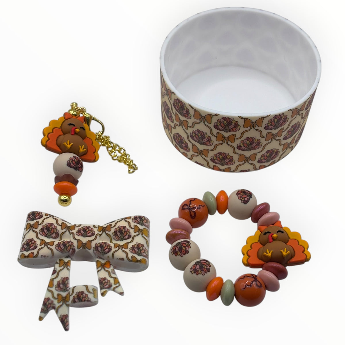Thankful Turkey Tumbler Accessory Set