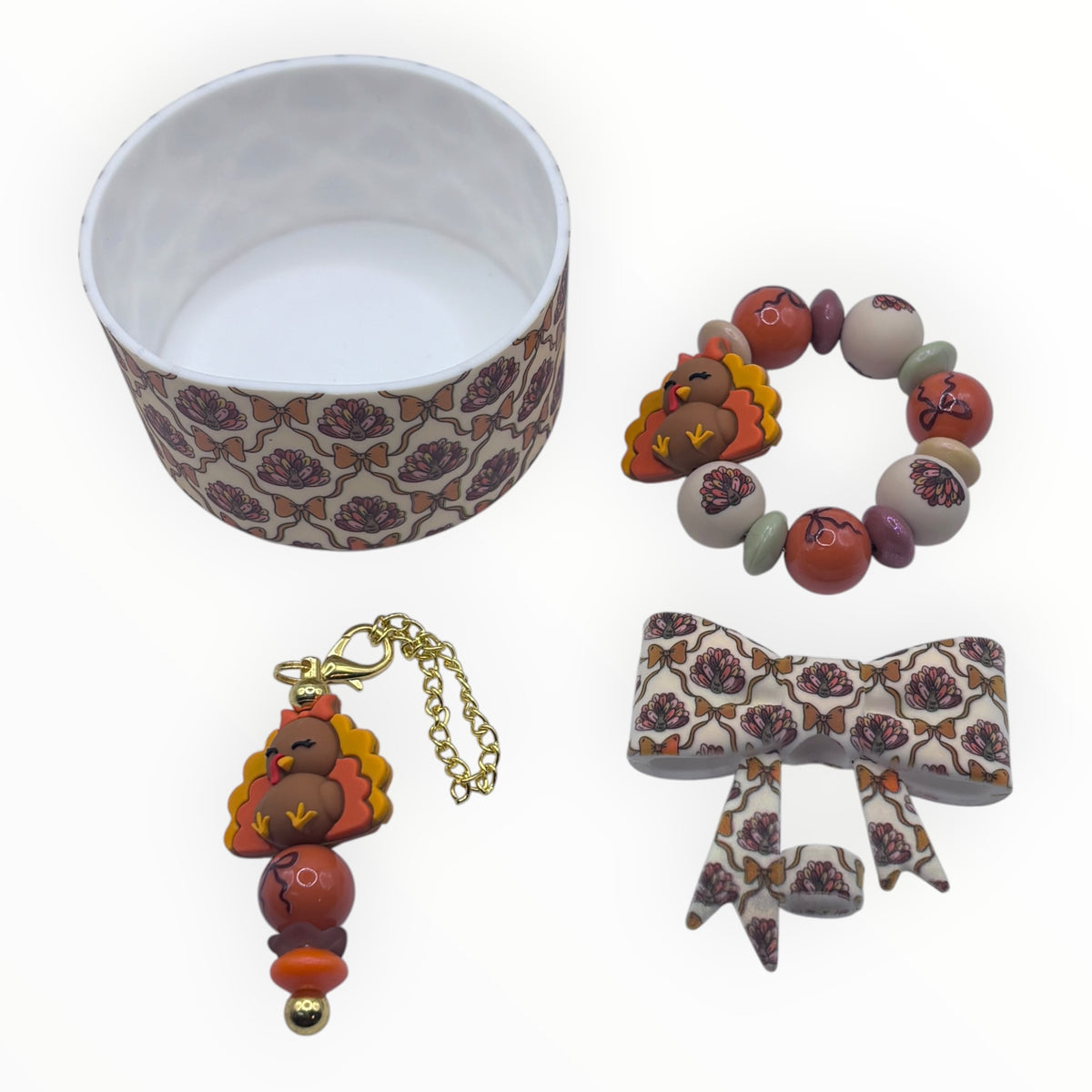 Thankful Turkey Tumbler Accessory Set