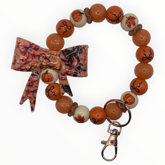 Autumn Bows Wristlet