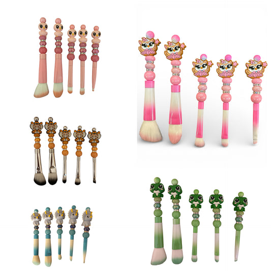 Beaded Makeup Brushes