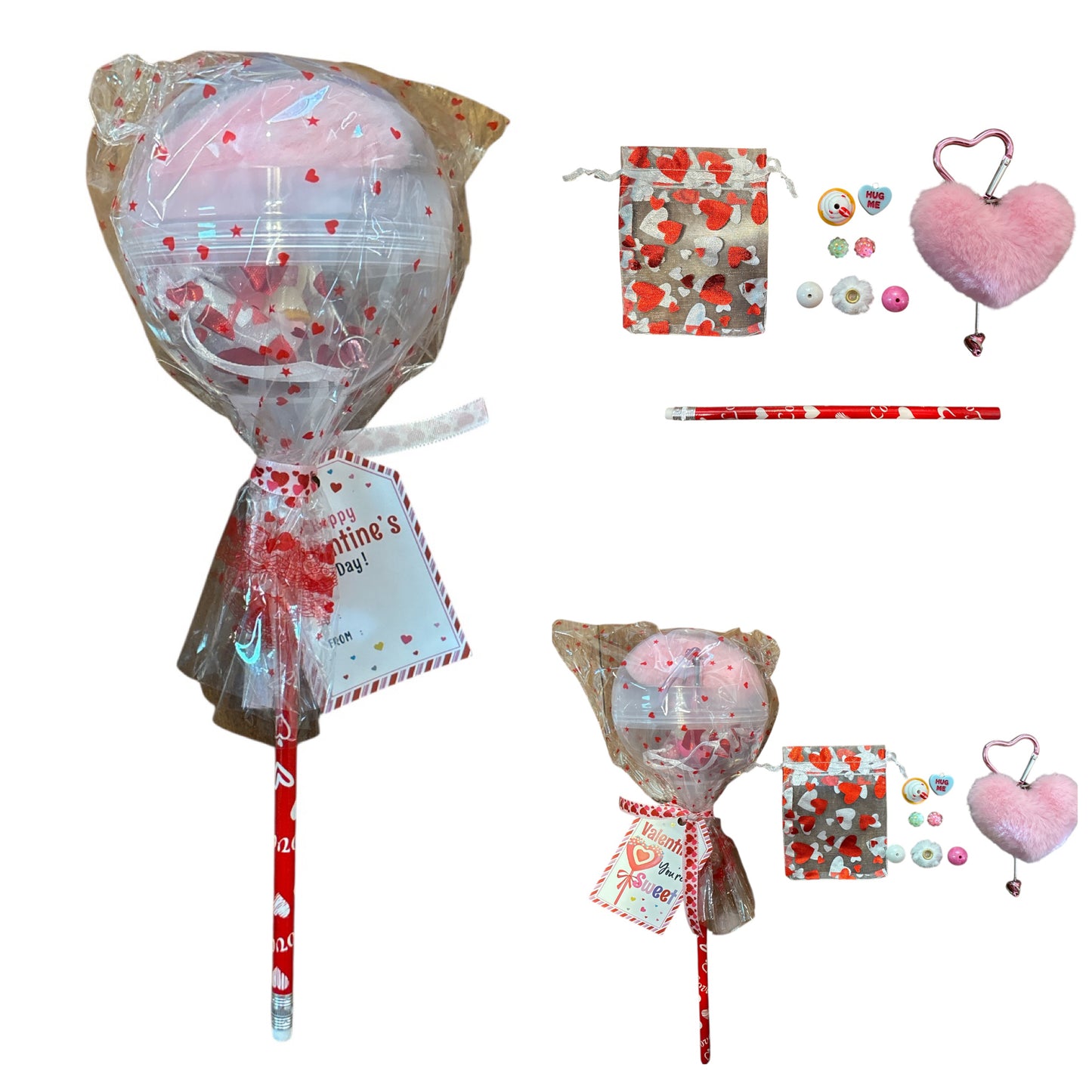 Premium DIY Beadable Valentine “Lollipop” Kits