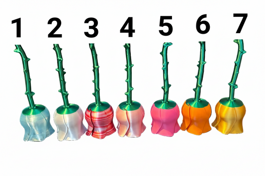 3D Printed Rose- Everlasting Bloom