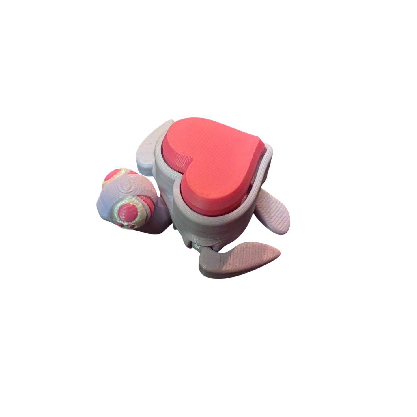 3D Printed Heart Shell Clicker Fidget
