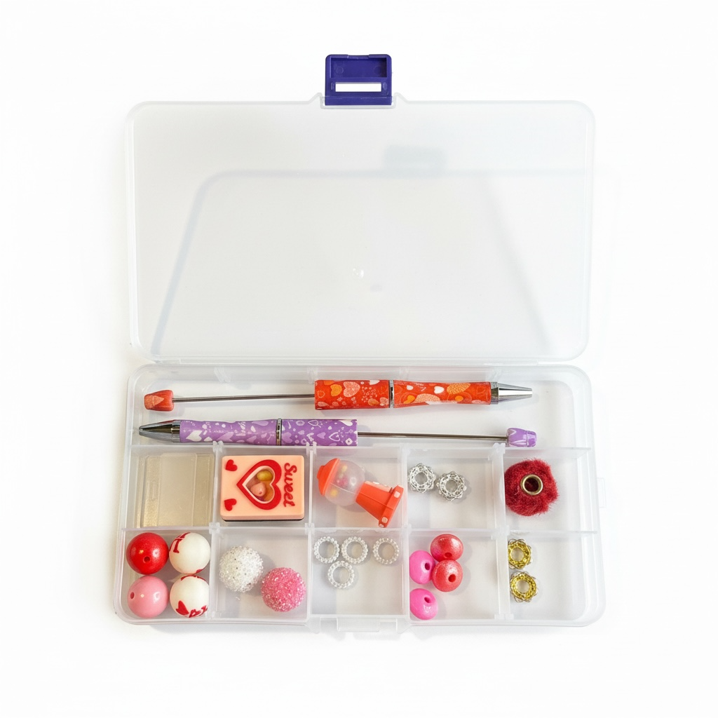 Premium DIY Valentine Beadable Pen Kit (Set of 2 Pens)