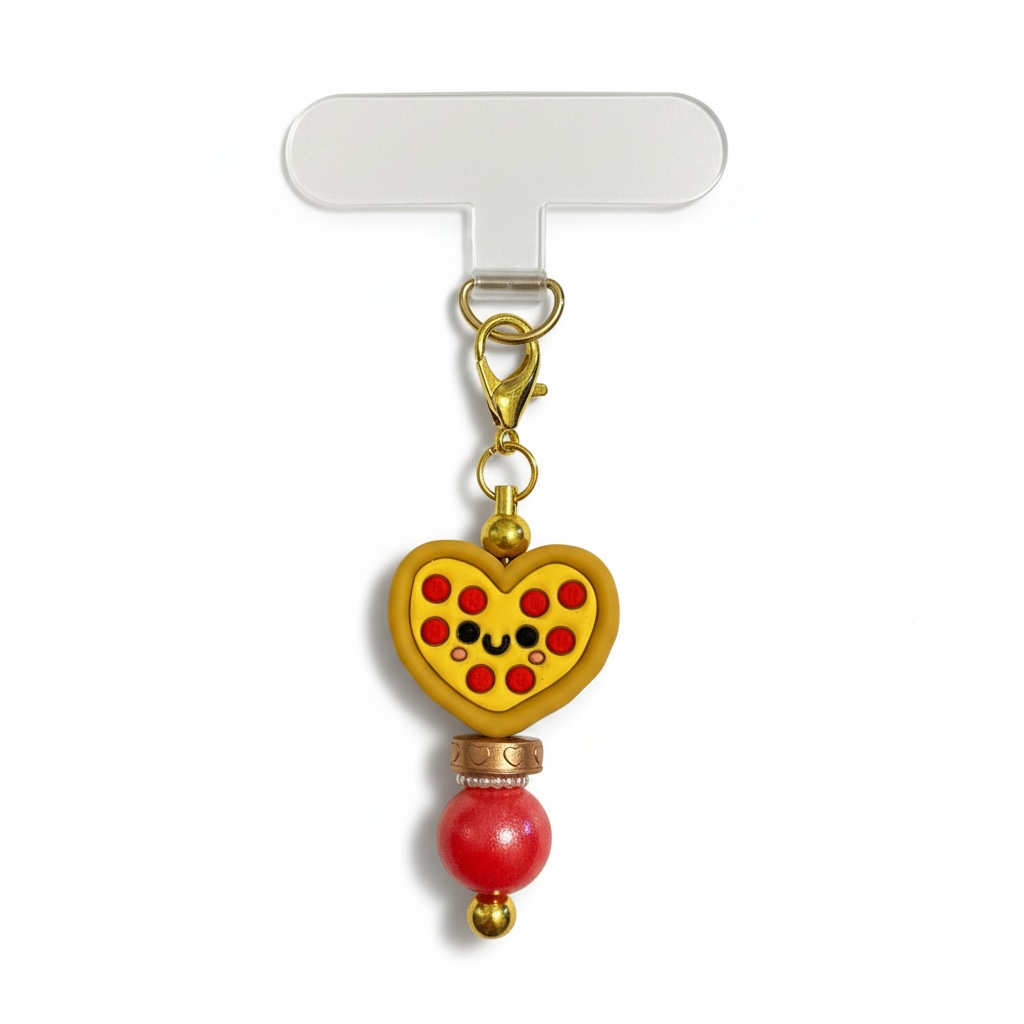 Pizza My Heart Phone Charm
