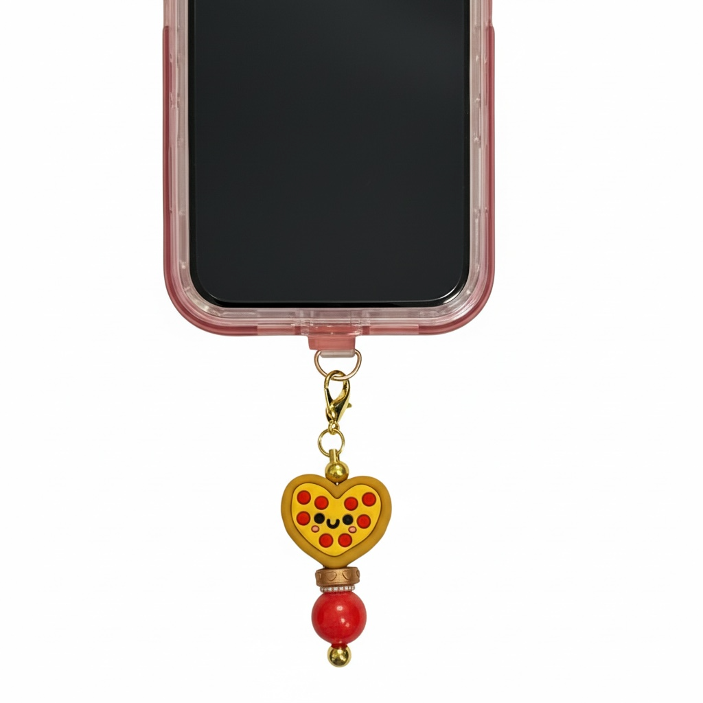 Pizza My Heart Phone Charm