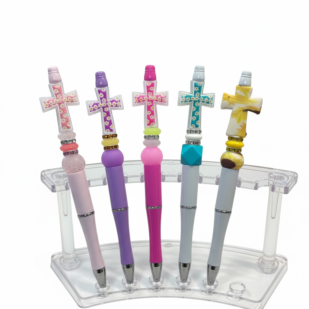 Beaded Cross Pens