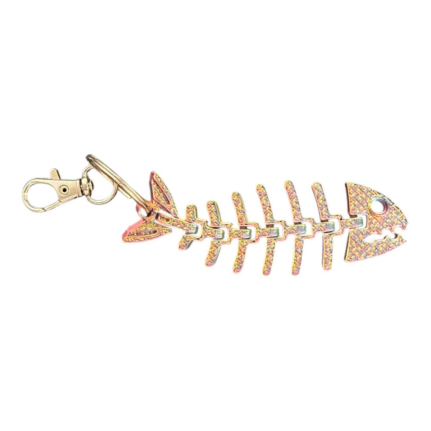 Articulating Fish Bone Keychain – 3D Printed