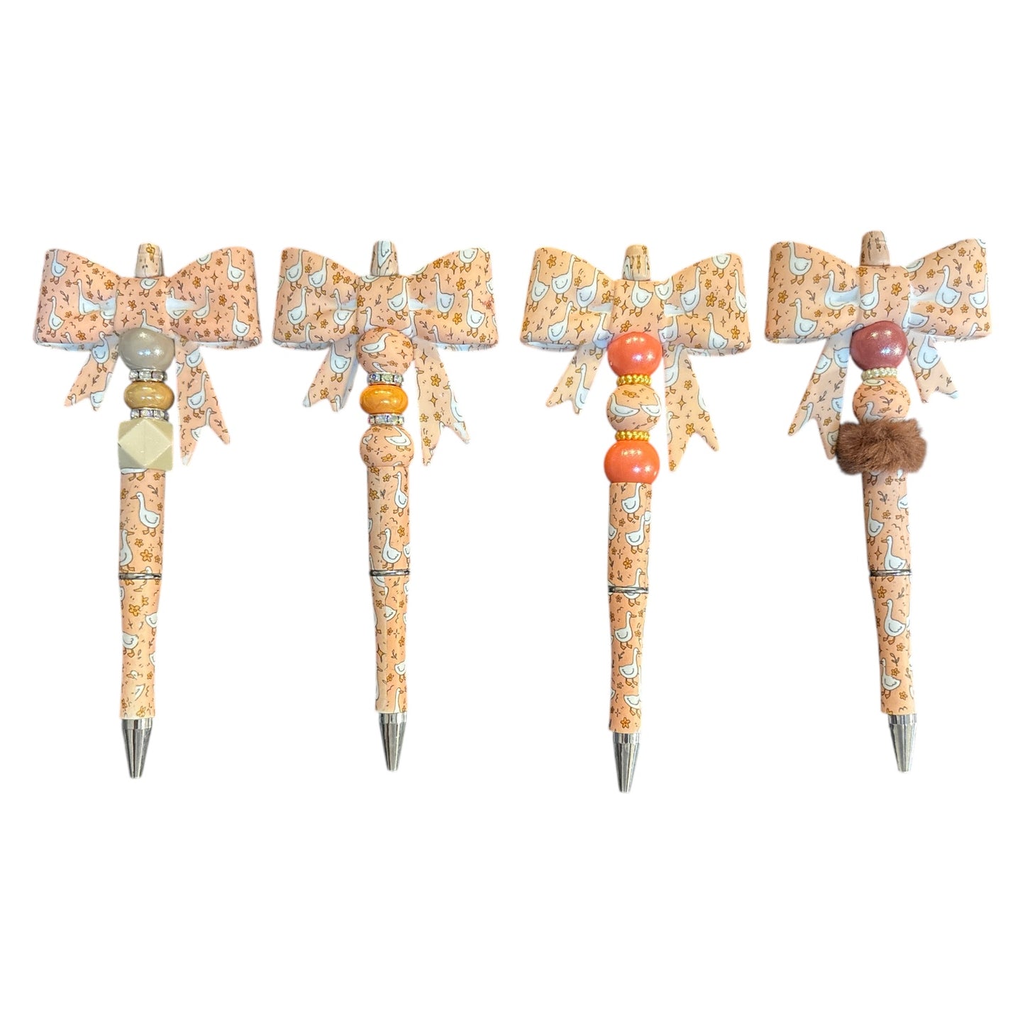 Goose Bow Beaded Pens