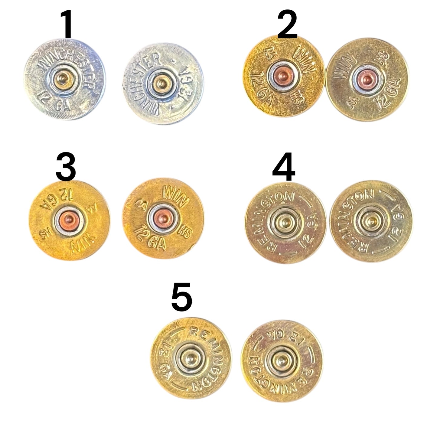 Bullet Slice Shoe Charms – 12 GA (PAIR)