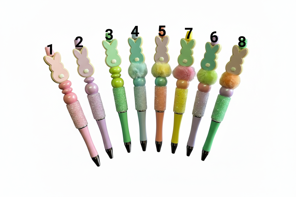 Bunny Cookie Beaded Pens