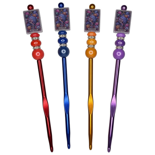 Beaded Crochet Hook – “The Hooker” Tarot Collection (6.0mm)