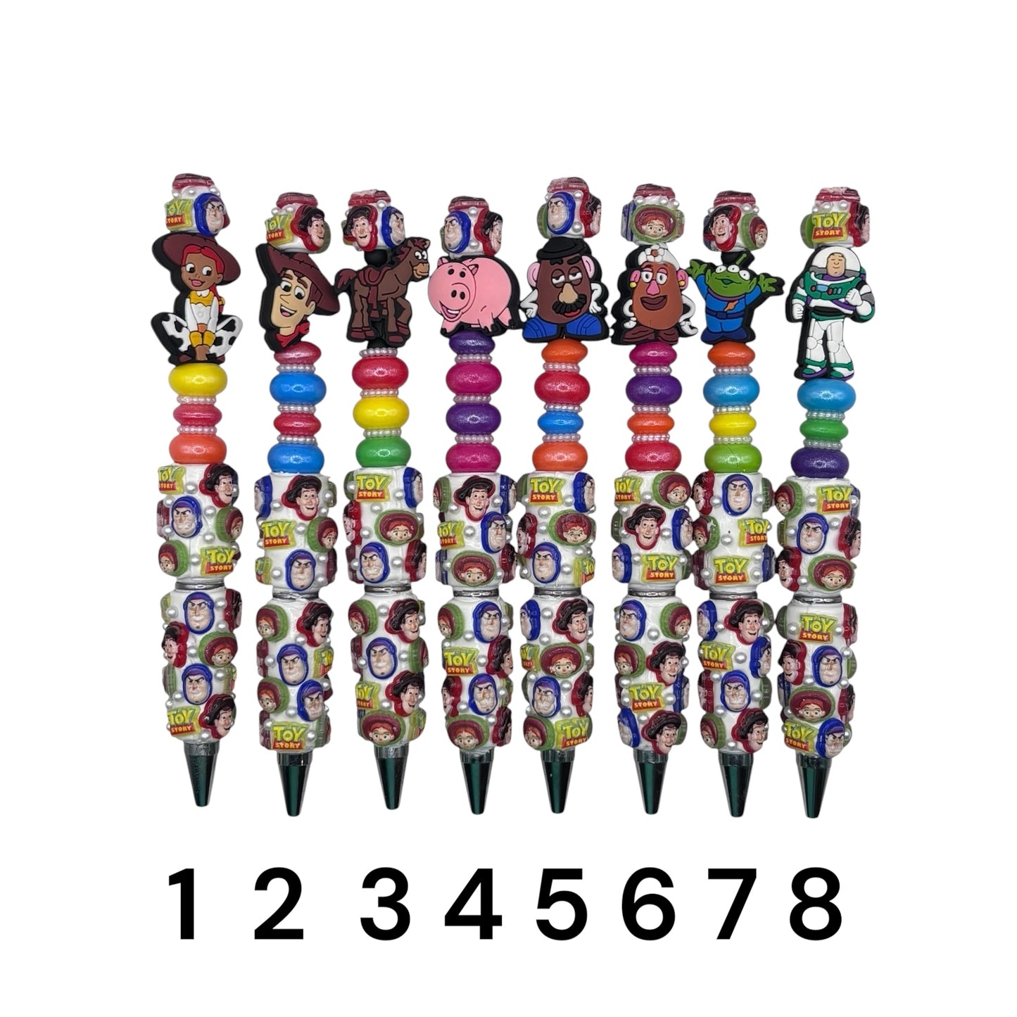 Toy Inspired Character Beaded Pens – Premium Collection