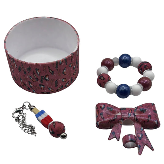 Stars, Stripes & Snow Cones Tumbler Accessory Set